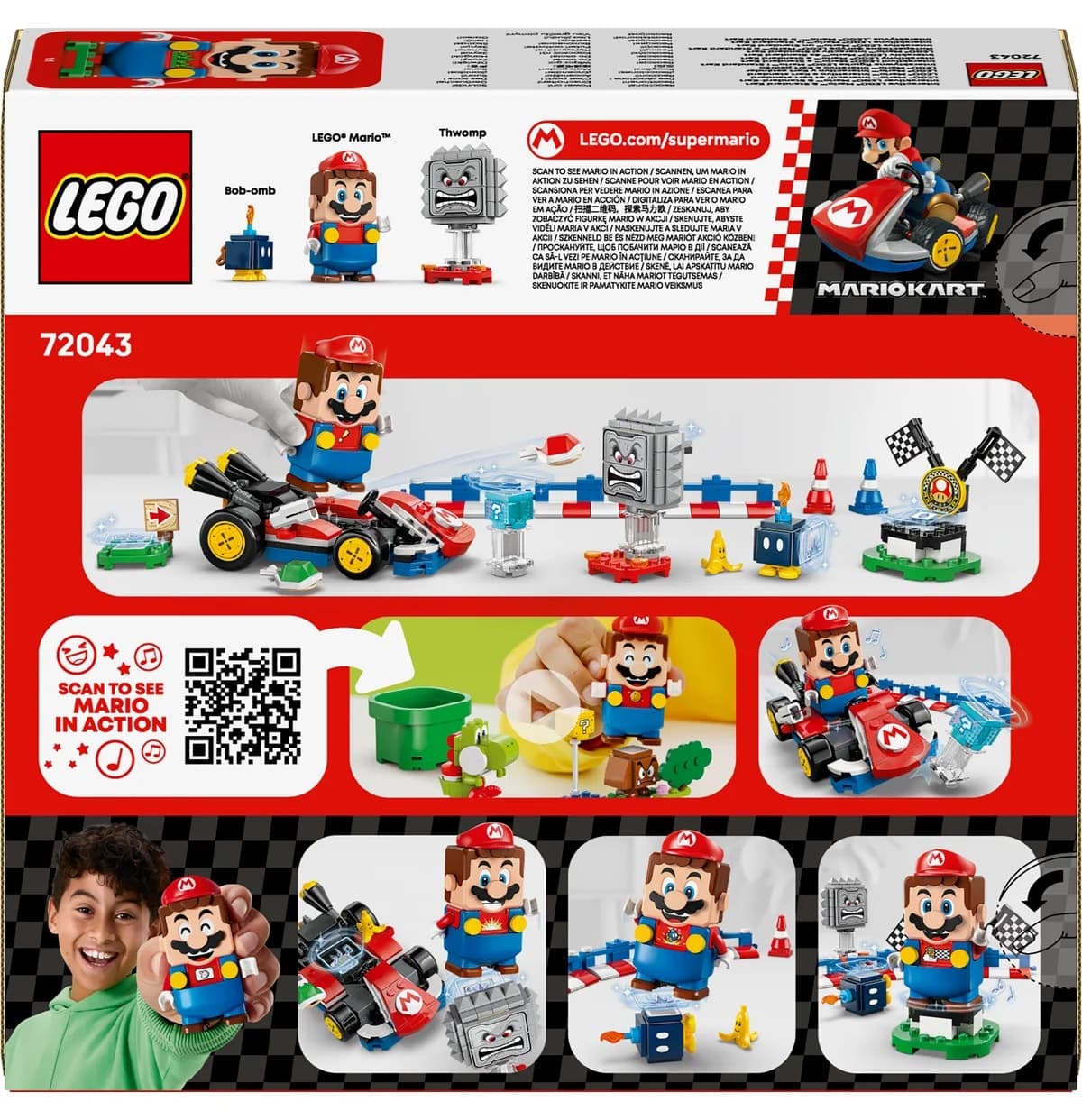 لگو Super Mario Mario Kart با ماریو تعاملی مدل 72043 278 قطعه لگو Super Mario Mario Kart با ماریو تعاملی مدل 72043 278 قطعه
