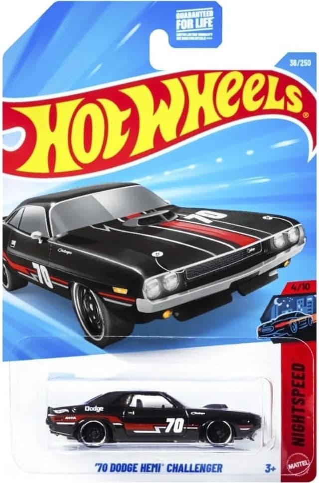 ماشین اسباببازی تکی Mattel Hot Wheels Dodge Hemi Challenger کارت کوتاه مدل JJK79 ماشین اسباببازی تکی Mattel Hot Wheels Dodge Hemi Challenger کارت کوتاه مدل JJK79