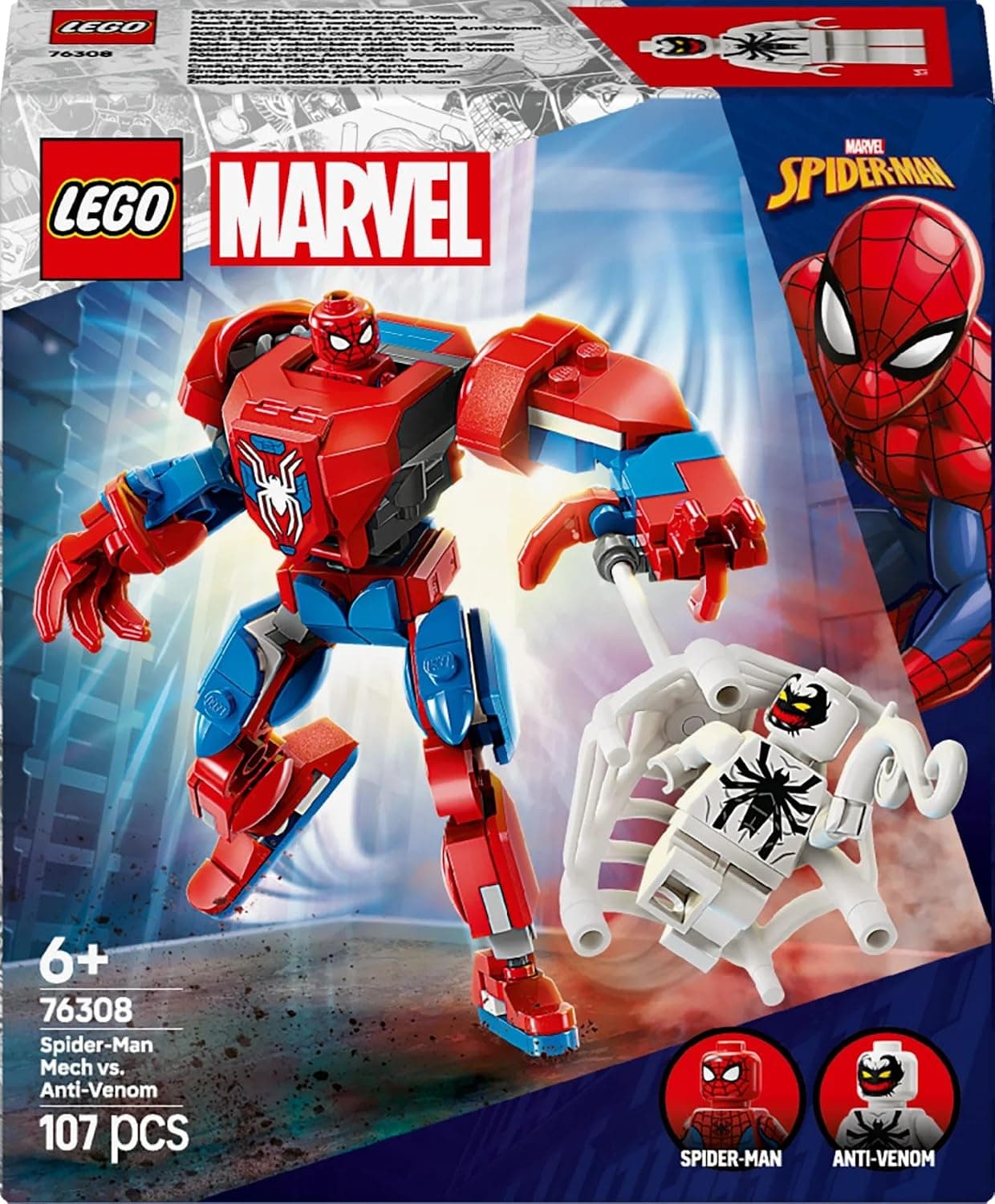 لگو Marvel Spider-Man Mech vs. Anti-Venom مدل 76308 لگو Marvel Spider-Man Mech vs. Anti-Venom مدل 76308
