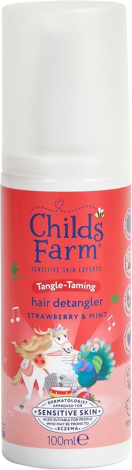 اسپری مو کودک Childs Farm رایحه توت فرنگی و نعناع ارگانیک شانهکشی آسان 100ml اسپری مو کودک Childs Farm رایحه توت فرنگی و نعناع ارگانیک شانهکشی آسان 100ml