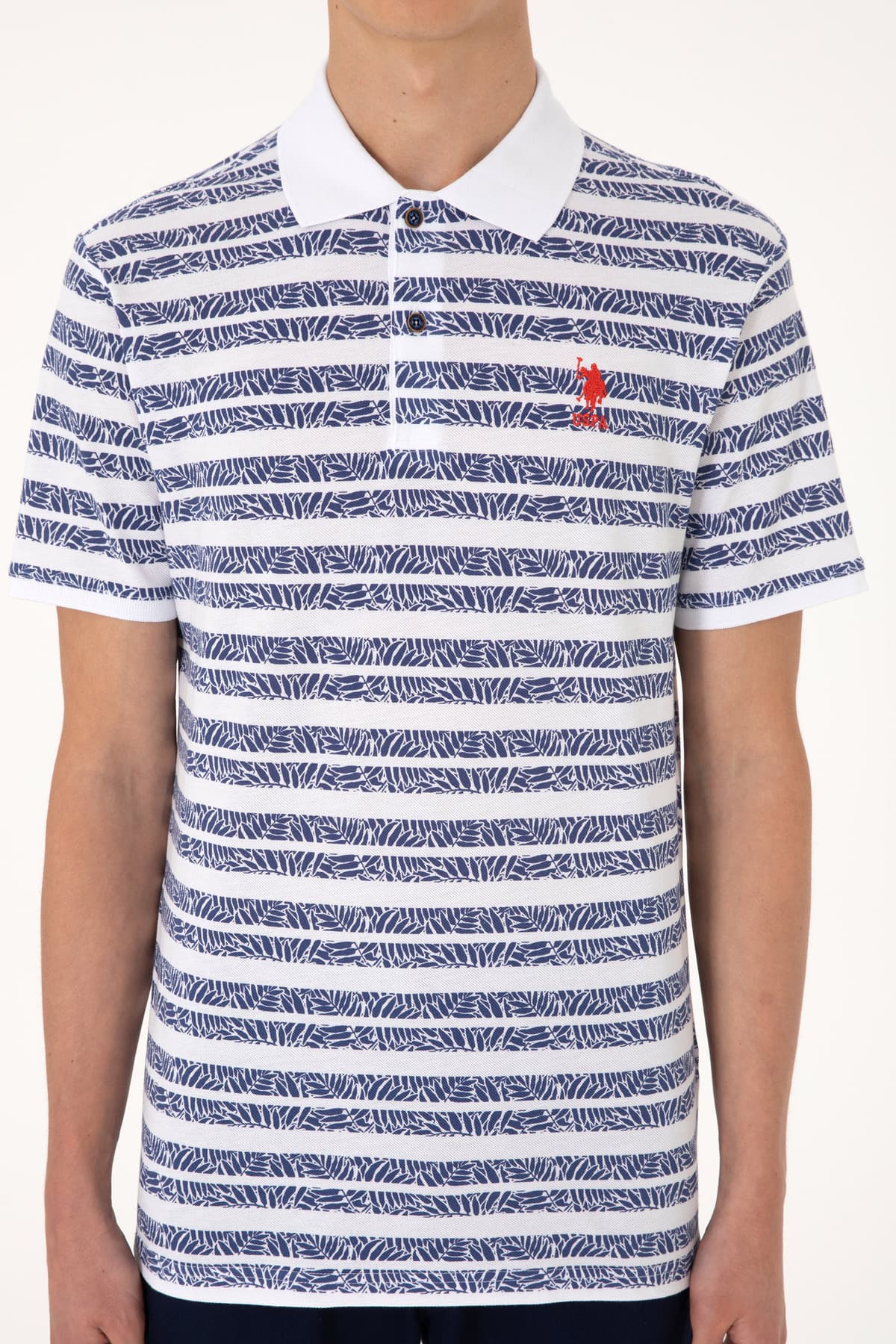 تیشرت مردانه U.S. Polo Assn. فیت معمولی یقه پولو سرمهای روشن مدل 50299671-VR059 تیشرت مردانه U.S. Polo Assn. فیت معمولی یقه پولو سرمهای روشن مدل 50299671-VR059