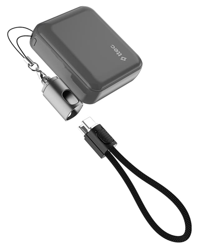 پاوربانک Ttec Recharger Mini 10000mAh 22.5W PD کابل داخلی USB-C خاکستری فضایی مدل 2BB265UG پاوربانک Ttec Recharger Mini 10000mAh 22.5W PD کابل داخلی USB-C خاکستری فضایی مدل 2BB265UG