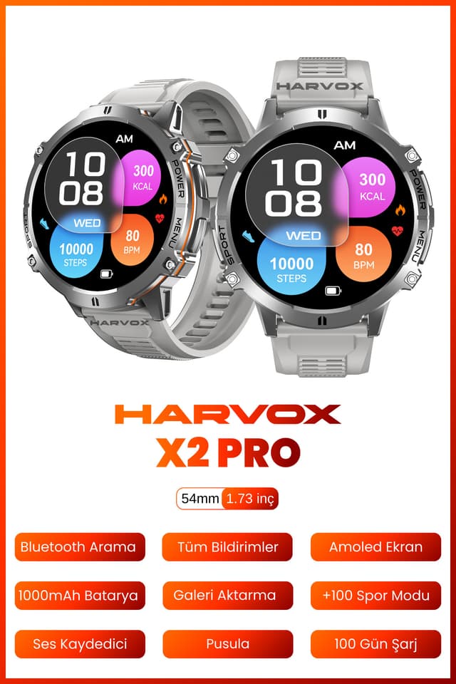 ساعت هوشمند HARVOX سازگار با تمام گوشیهای Iphone و Android مدل X2 Pro ساعت هوشمند HARVOX سازگار با تمام گوشیهای Iphone و Android مدل X2 Pro