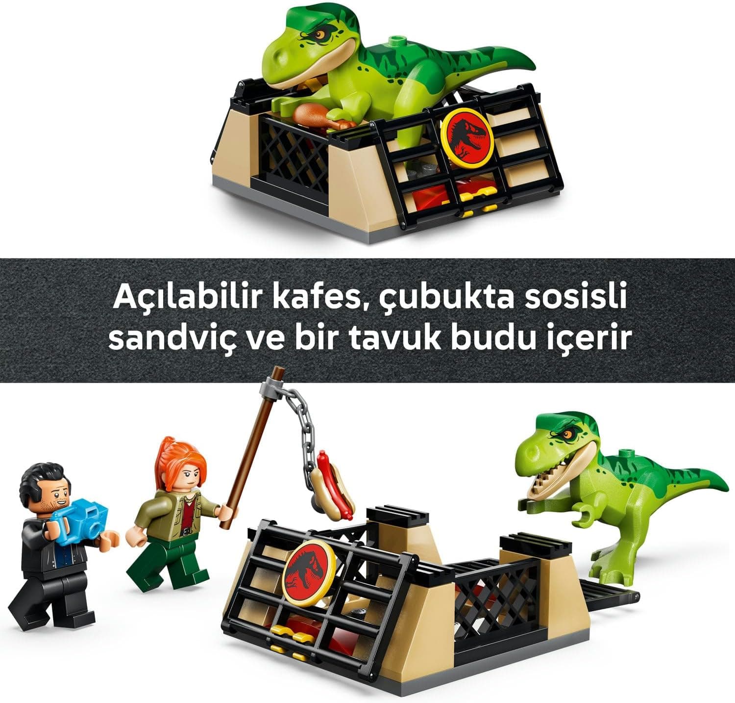 لگو Jurassic World کامیون حمل T. rex جوان مدل 77978 لگو Jurassic World کامیون حمل T. rex جوان مدل 77978