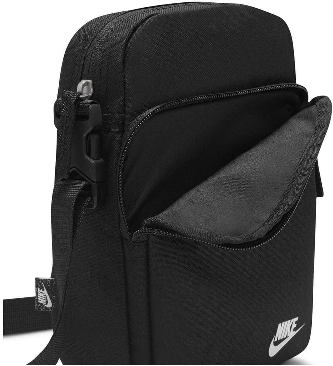 کیف رودوشی یونیسکس Nike Heritage مشکی و سفید کیف رودوشی یونیسکس Nike Heritage مشکی و سفید