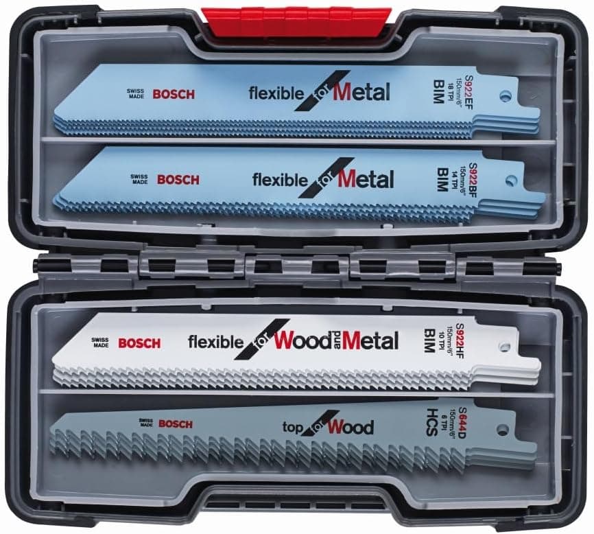 مجموعه تیغه اره سیبری چوب و فلز Bosch مدل 2607010902 20 عددی مجموعه تیغه اره سیبری چوب و فلز Bosch مدل 2607010902 20 عددی