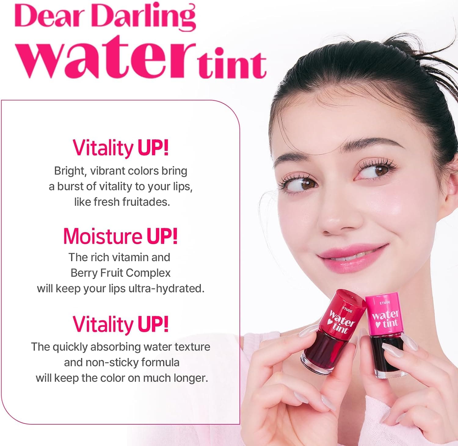 تینت لب ETUDE Dear Darling رنگ قرمز گریپفروت مدل #4 تینت لب ETUDE Dear Darling رنگ قرمز گریپفروت مدل #4