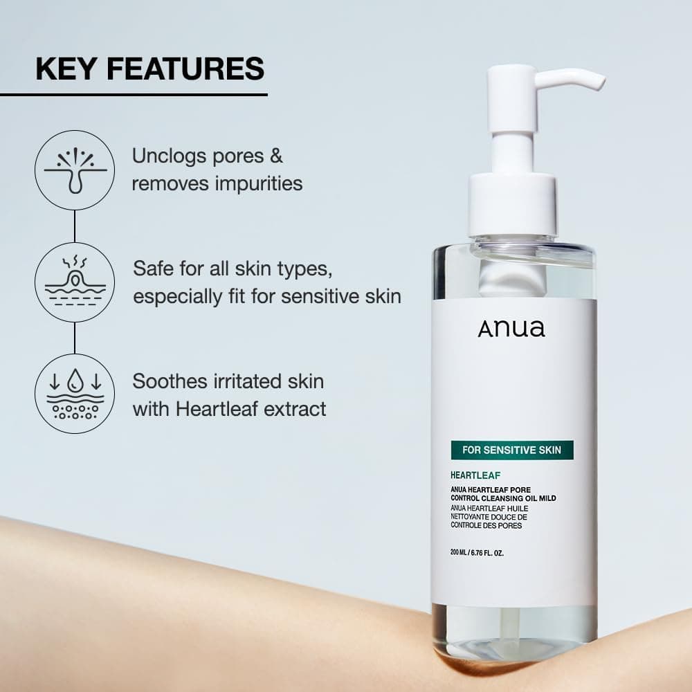 روغن پاک کننده ANUA Heartleaf منافذ ملایم روغن پاک کننده ANUA Heartleaf منافذ ملایم