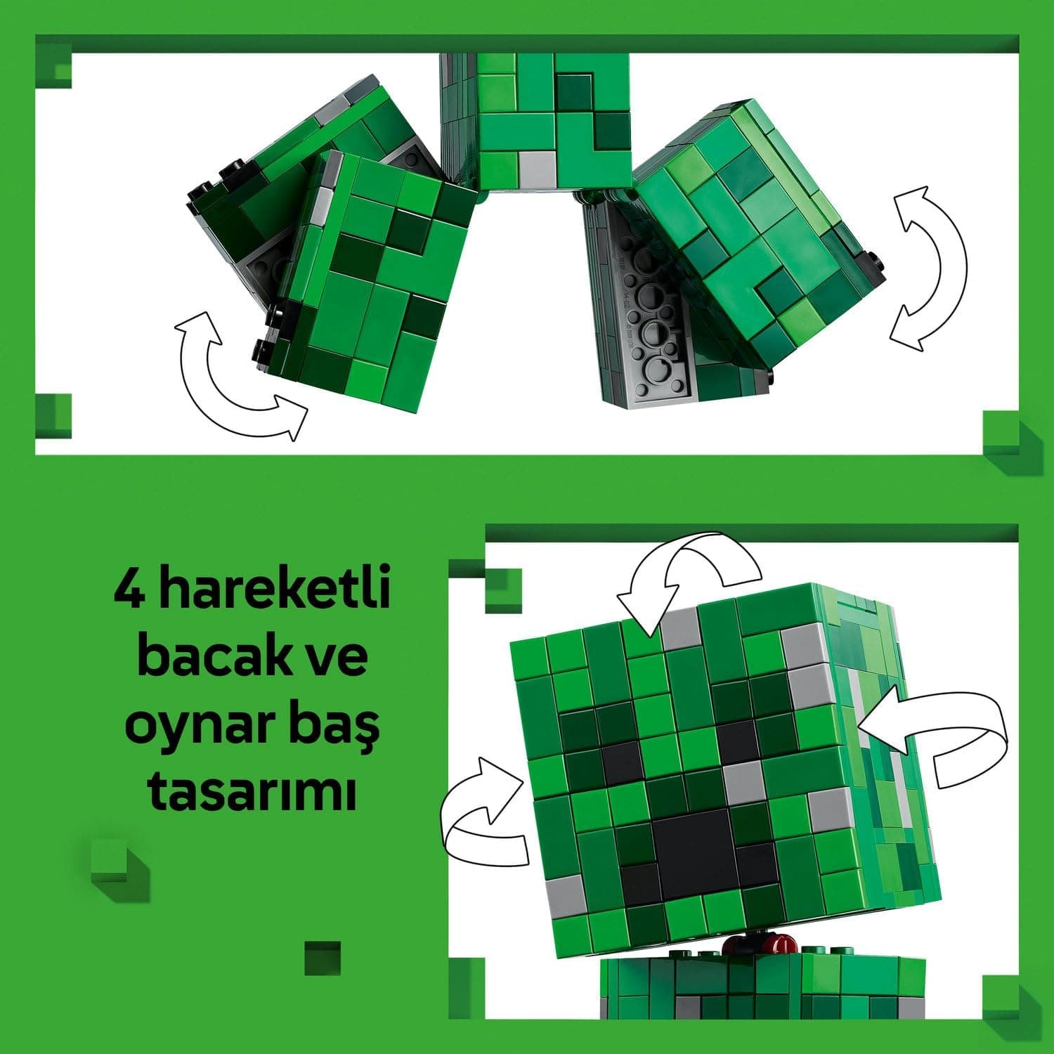 لگو سری Minecraft مدل Creeper 21276 لگو سری Minecraft مدل Creeper 21276