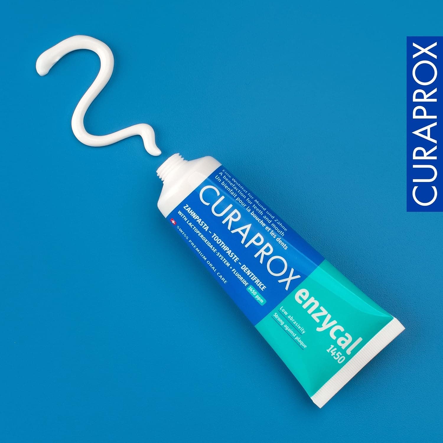 خمیر دندان Curaprox Enzycal 1450 ppm فلوراید بدون SLS 75ml خمیر دندان Curaprox Enzycal 1450 ppm فلوراید بدون SLS 75ml