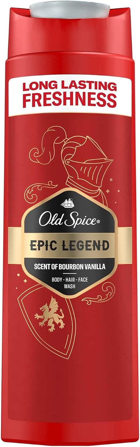 ژل دوش و شامپو مردانه Old Spice Epic Legend 400 Ml ژل دوش و شامپو مردانه Old Spice Epic Legend 400 Ml