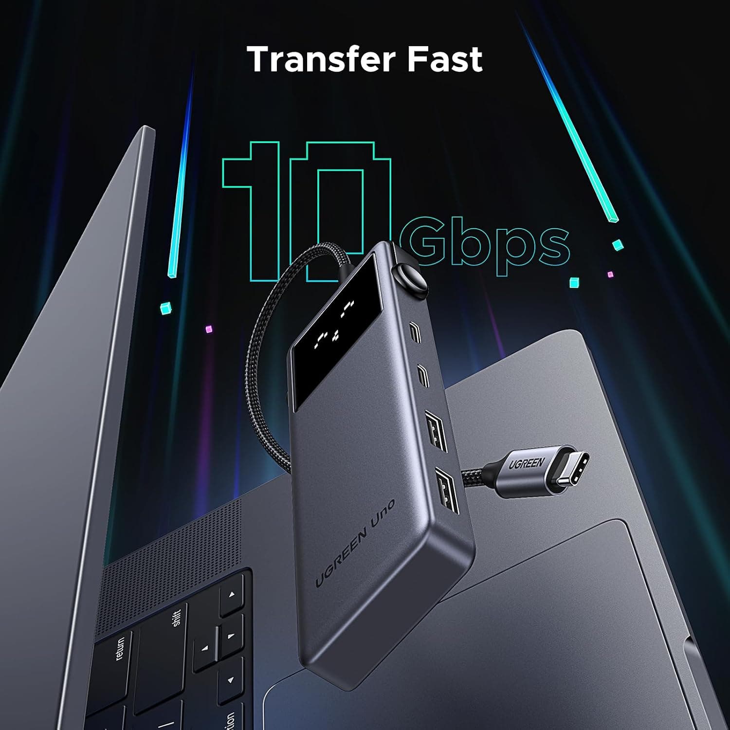هاب USB C UGREEN با خروجی HDMI 4K@60Hz مدل Uno هاب USB C UGREEN با خروجی HDMI 4K@60Hz مدل Uno
