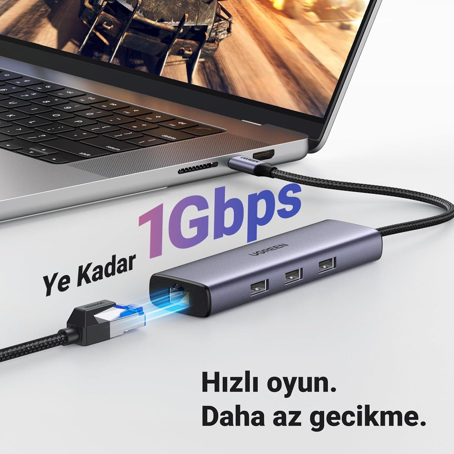 داک USB C UGREEN با HDMI 4K، Ethernet، PD 100W و 3 USB A 3.0، سازگار با MacBook و iPad داک USB C UGREEN با HDMI 4K، Ethernet، PD 100W و 3 USB A 3.0، سازگار با MacBook و iPad