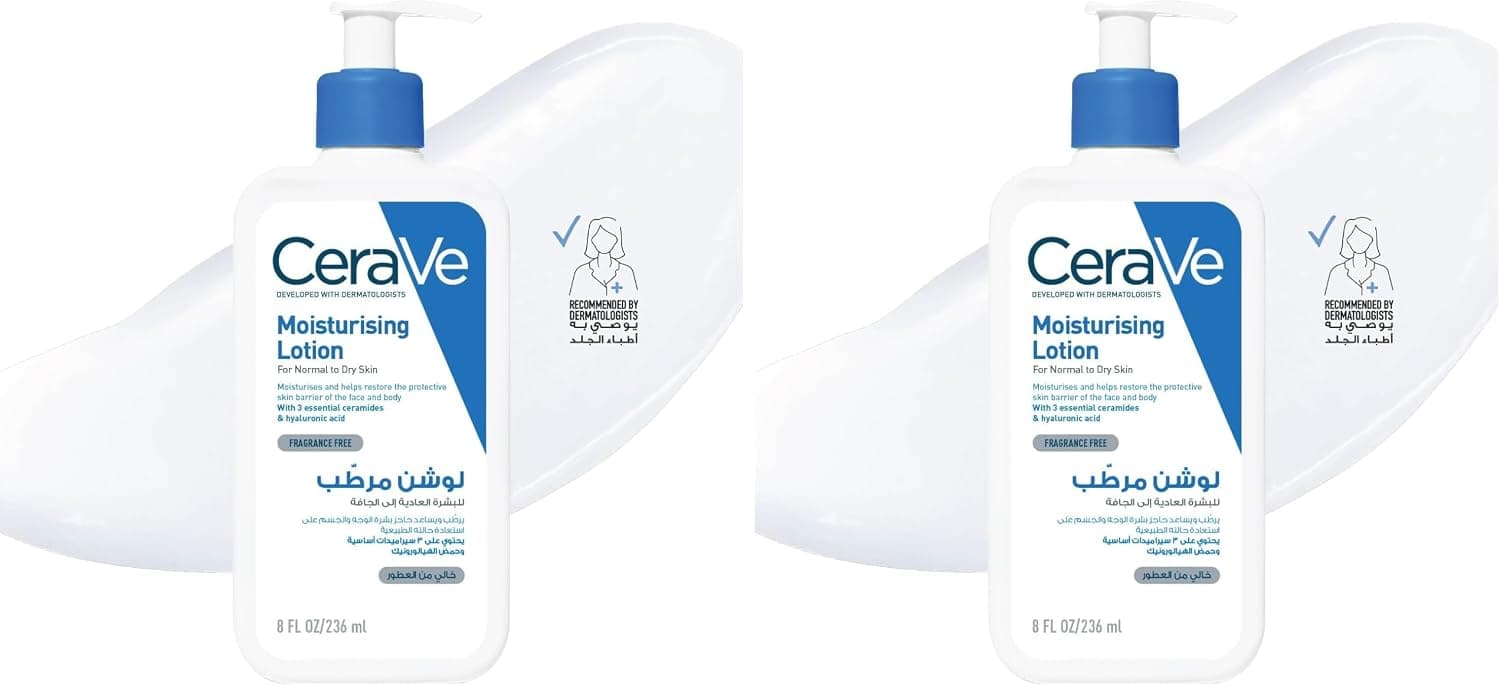 لوسیون مرطوب کننده CeraVe برای پوست معمولی تا خشک 3 Essential Ceramides 473 ml لوسیون مرطوب کننده CeraVe برای پوست معمولی تا خشک 3 Essential Ceramides 473 ml