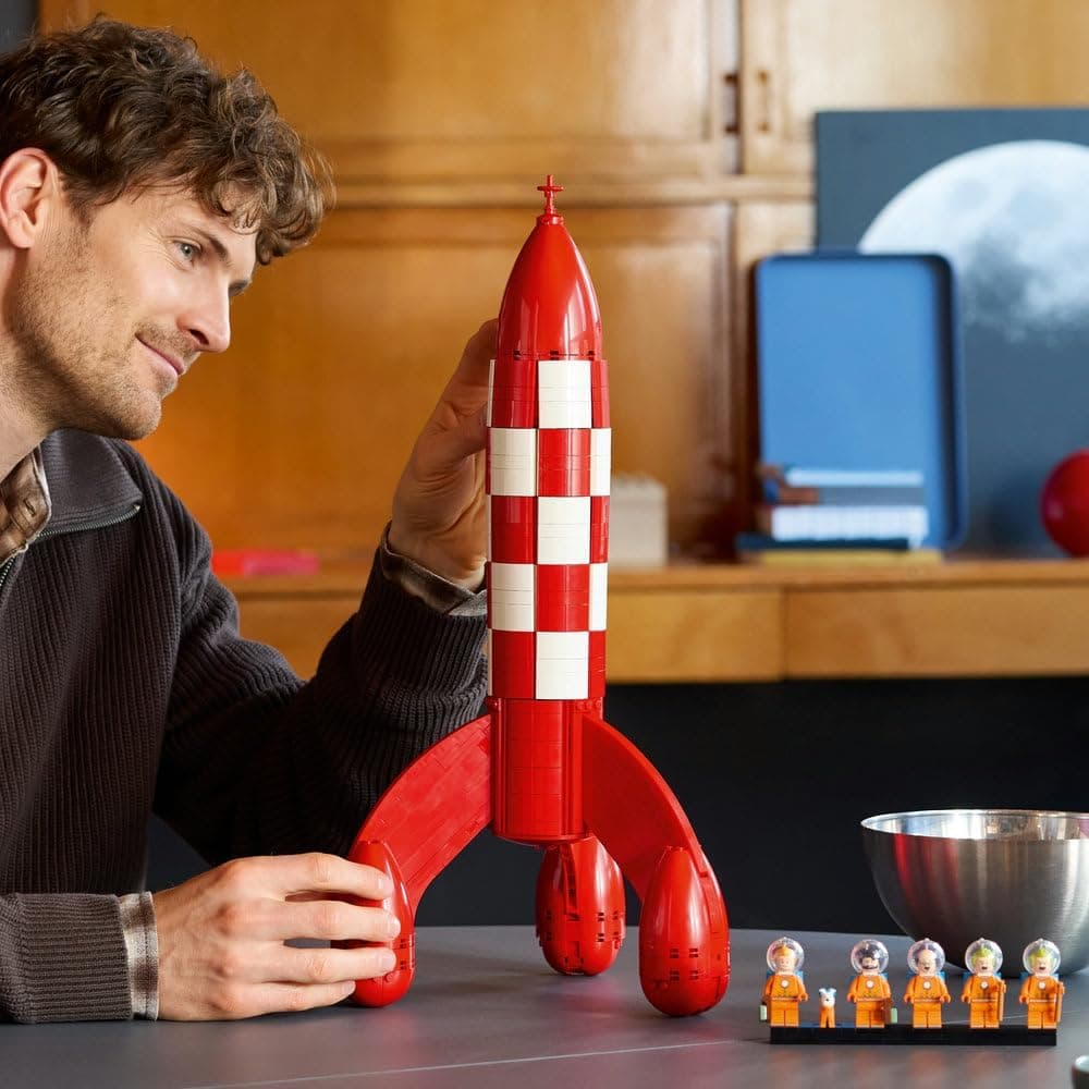 لگو Ideas موشک ماه Tintin مدل 21367 لگو Ideas موشک ماه Tintin مدل 21367