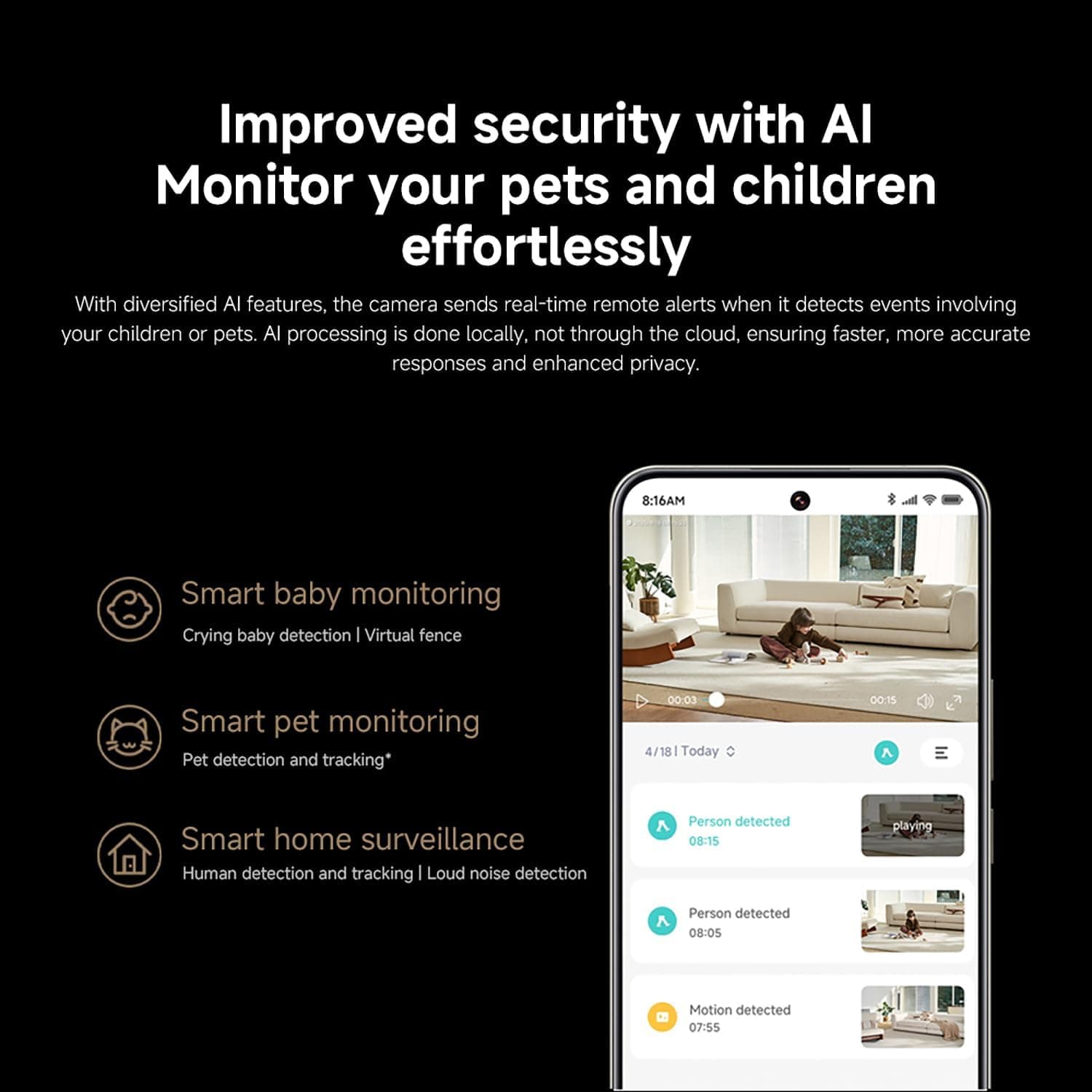 دوربین امنیتی داخلی Xiaomi چرخشی 4K 8MP با WiFi مدل C701 دوربین امنیتی داخلی Xiaomi چرخشی 4K 8MP با WiFi مدل C701