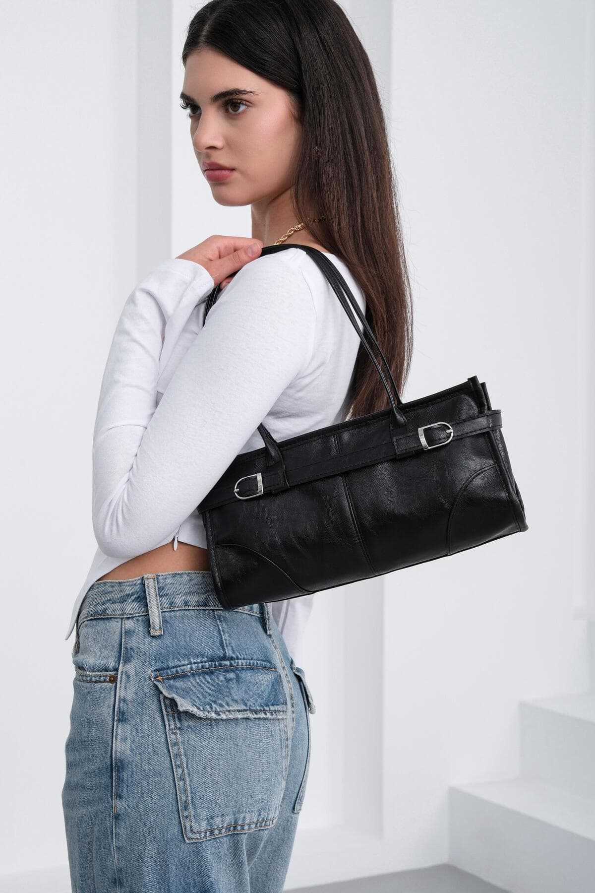 کیف زنانه Shule Bags باگت وینتیج مشکی مدل Enyola کیف زنانه Shule Bags باگت وینتیج مشکی مدل Enyola