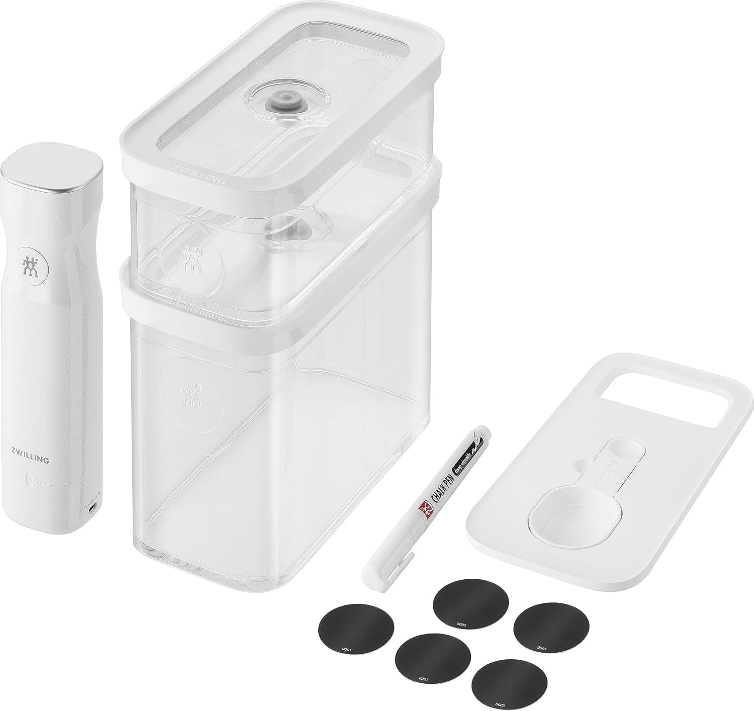 ست شروع وکیوم 5 پارچه ZWILLING Fresh & Save Cube سفید ست شروع وکیوم 5 پارچه ZWILLING Fresh & Save Cube سفید