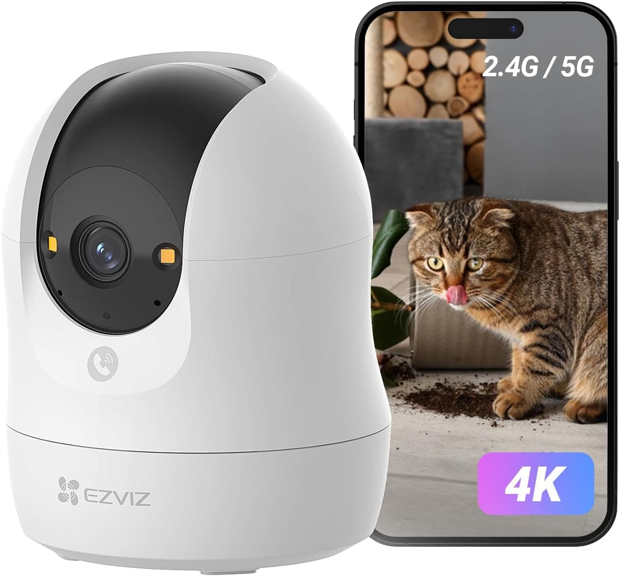 دوربین امنیتی داخلی EZVIZ وایفای 360 درجه مدل C6N G1 8MP 4K دوربین امنیتی داخلی EZVIZ وایفای 360 درجه مدل C6N G1 8MP 4K