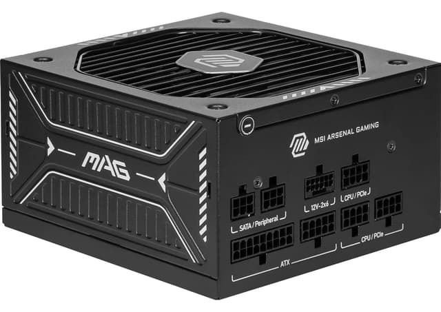 منبع تغذیه MSI MAG A750GLS PCIE5 750W 80 PLUS Gold ATX 3.1 منبع تغذیه MSI MAG A750GLS PCIE5 750W 80 PLUS Gold ATX 3.1