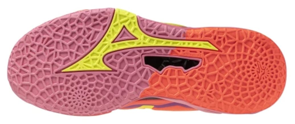 کفش هندبال Mizuno نارنجی و بنفش Wave Stealth Neo 2.1 کفش هندبال Mizuno نارنجی و بنفش Wave Stealth Neo 2.1