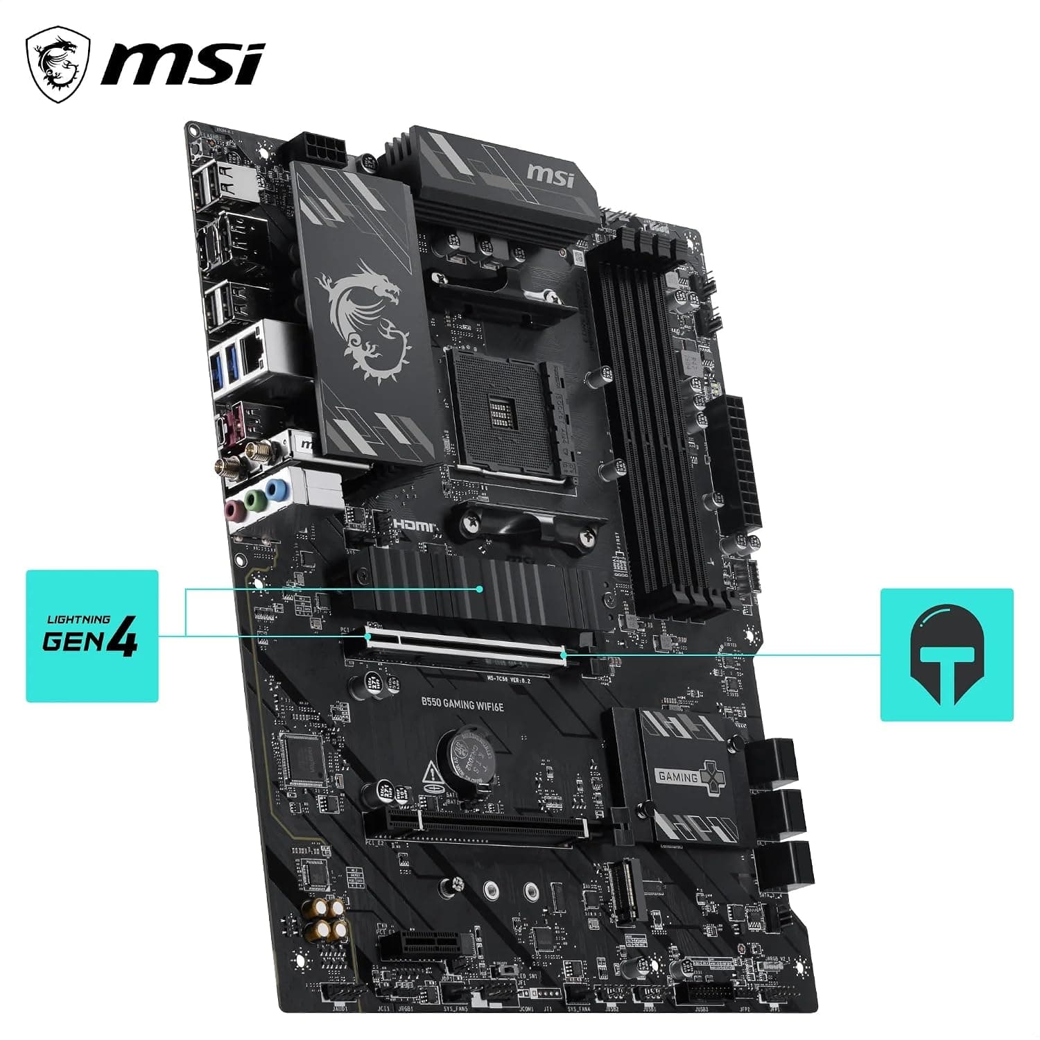 مادربرد MSI گیمینگ ATX سوکت AM4 مدل B550 WIFI6E مادربرد MSI گیمینگ ATX سوکت AM4 مدل B550 WIFI6E