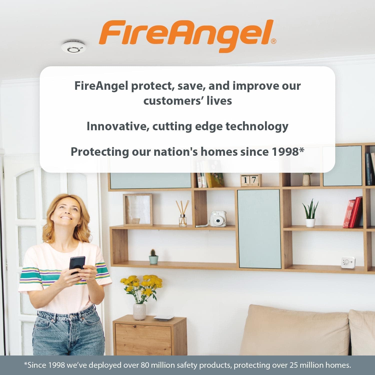 آشکارساز منواکسید کربن و آلارم FireAngel مدل FA6813-EUX10 با باتری قابل تعویض آشکارساز منواکسید کربن و آلارم FireAngel مدل FA6813-EUX10 با باتری قابل تعویض