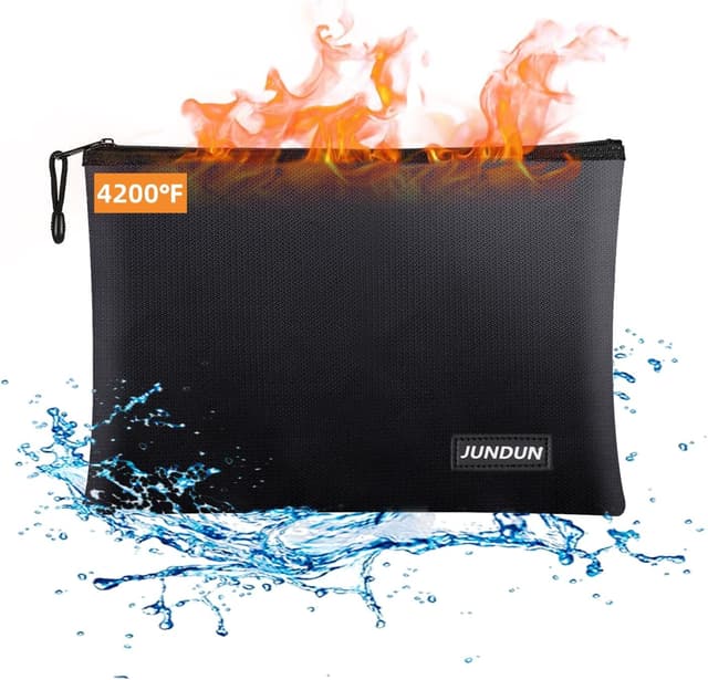 کیف مدارک نسوز JUNDUN ضدآب زیپدار مدل 14,2" x 10,0" کیف مدارک نسوز JUNDUN ضدآب زیپدار مدل 14,2" x 10,0"