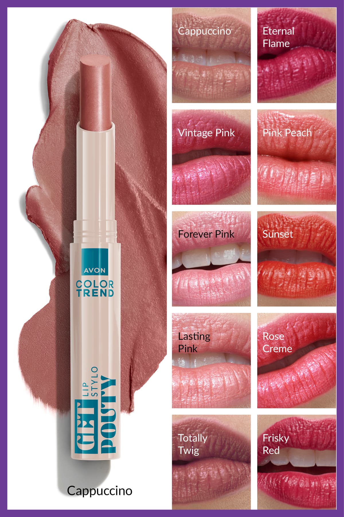 رژ لب استایلو Avon Ultra Beauty رنگ کاپوچینو رژ لب استایلو Avon Ultra Beauty رنگ کاپوچینو