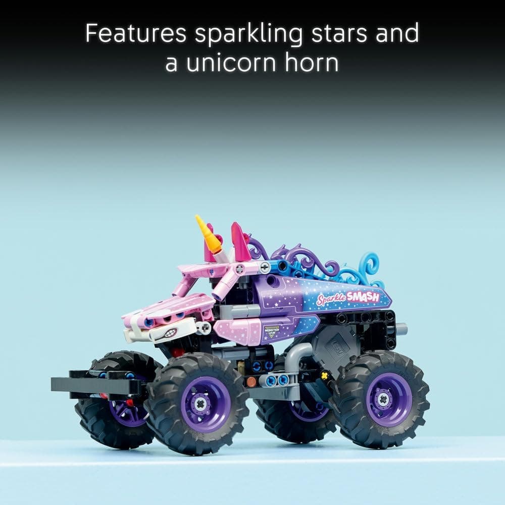 لگو Technic Monster Jam Sparkle Smash با قابلیت Pull-Back مدل 42220 لگو Technic Monster Jam Sparkle Smash با قابلیت Pull-Back مدل 42220
