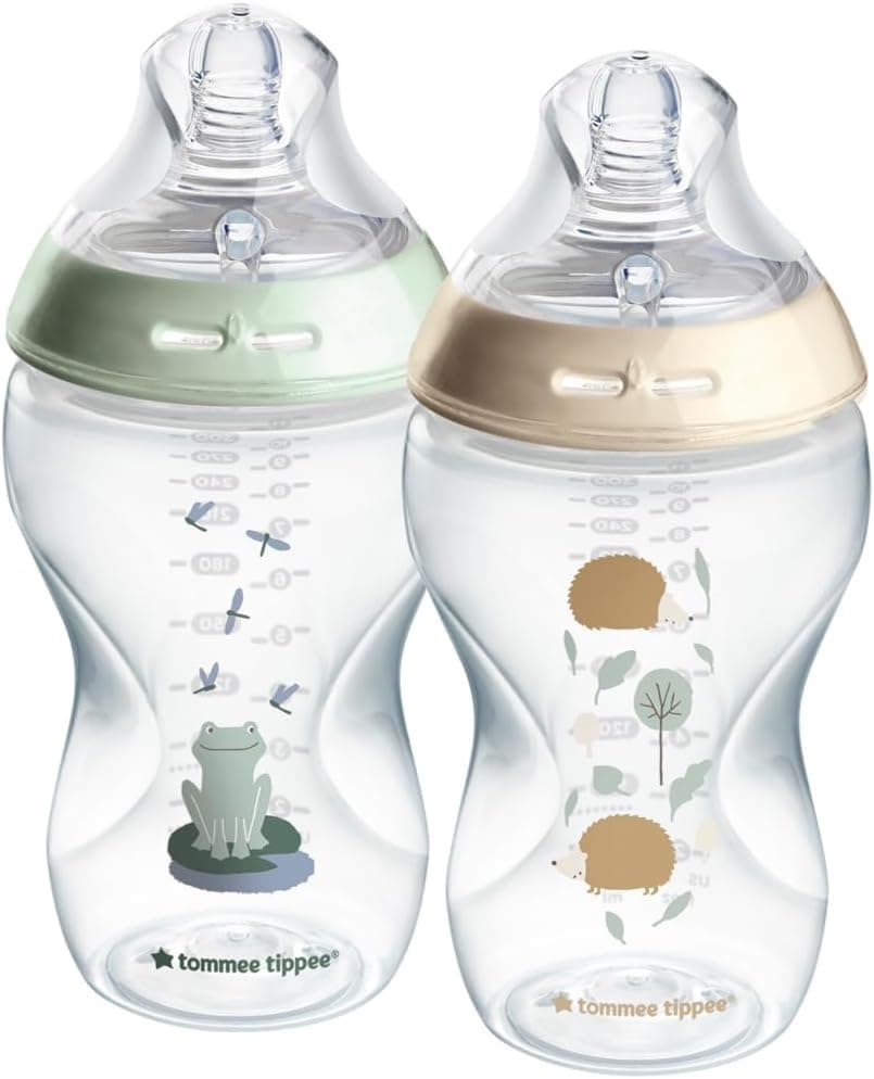 شیشه شیر Tommee Tippee Closer To Nature Easi Vent تزئینی 340 ml سفید مهتابی 2 تایی شیشه شیر Tommee Tippee Closer To Nature Easi Vent تزئینی 340 ml سفید مهتابی 2 تایی