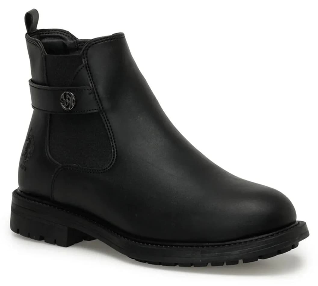 بوت زنانه U.S. Polo Assn. پاشنه کوتاه زیپدار روزمره مشکی مدل Bloze بوت زنانه U.S. Polo Assn. پاشنه کوتاه زیپدار روزمره مشکی مدل Bloze
