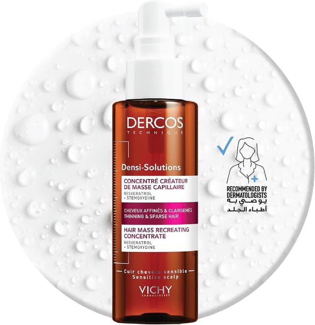 لوسیون ضخیمکننده مو برای موهای ضعیف و کمپشت Vichy Dercos Densi-Solutions بدون عطر 100ml لوسیون ضخیمکننده مو برای موهای ضعیف و کمپشت Vichy Dercos Densi-Solutions بدون عطر 100ml
