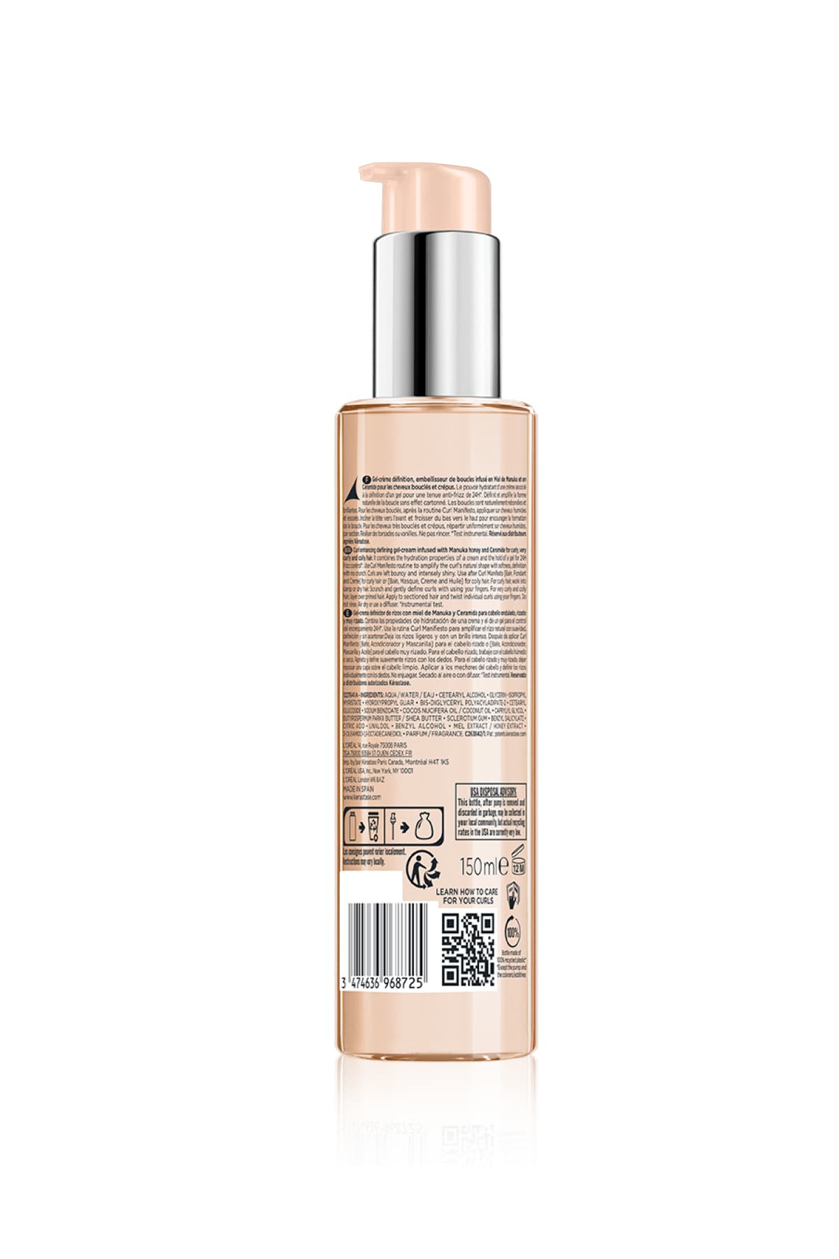 کرم تعریفکننده فر مو برای موهای فر Kerastase Curl Manifesto Gelée Curl Contour 150ml کرم تعریفکننده فر مو برای موهای فر Kerastase Curl Manifesto Gelée Curl Contour 150ml
