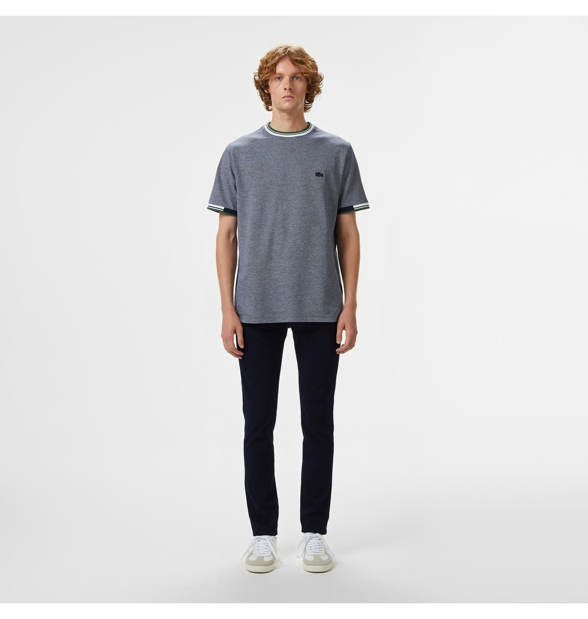 تیشرت مردانه Lacoste فیت معمولی یقه گرد سرمهای تیشرت مردانه Lacoste فیت معمولی یقه گرد سرمهای