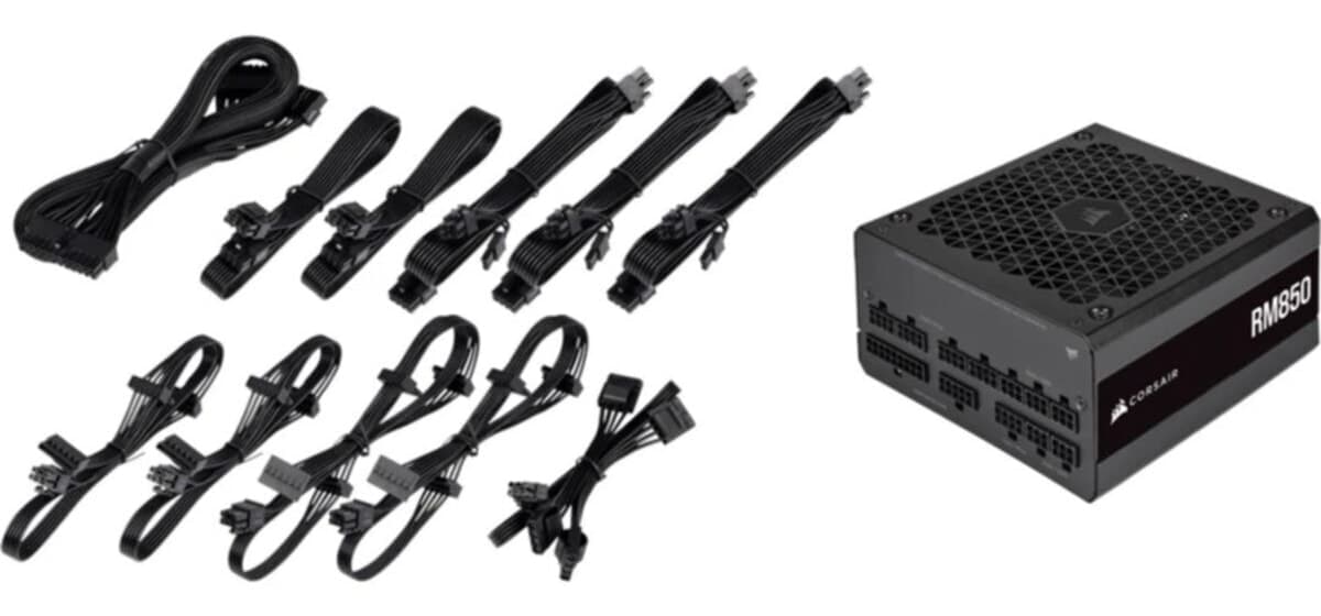 منبع تغذیه Corsair مشکی تمام ماژولار 850W 80 Gold مدل RM850 CP-9020235-EU منبع تغذیه Corsair مشکی تمام ماژولار 850W 80 Gold مدل RM850 CP-9020235-EU