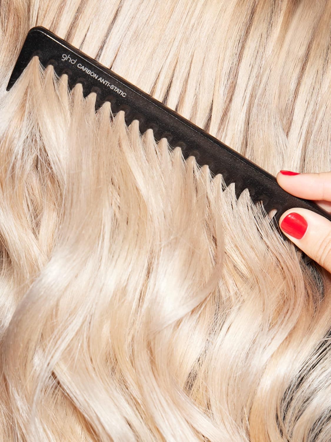 شانه مو ghd دندانه پهن ضد استاتیک باز کننده گره و دم شانه مو ghd دندانه پهن ضد استاتیک باز کننده گره و دم
