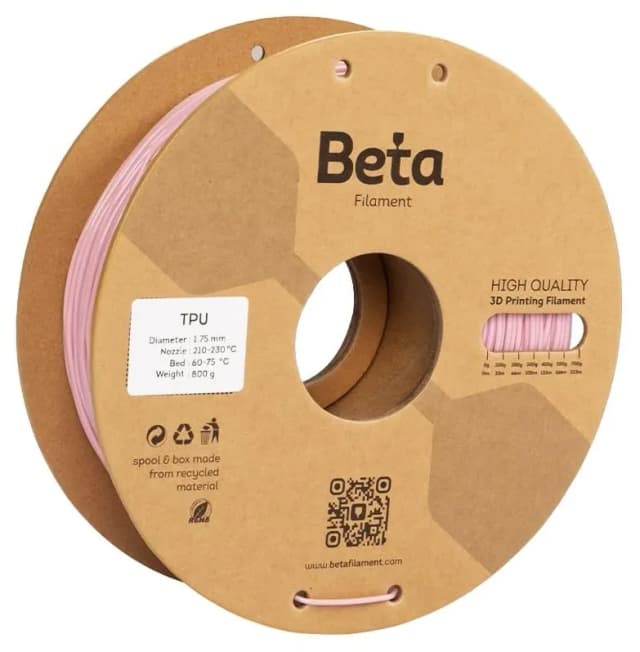 فیلامنت Beta TPU 95A صورتی فیلامنت Beta TPU 95A صورتی
