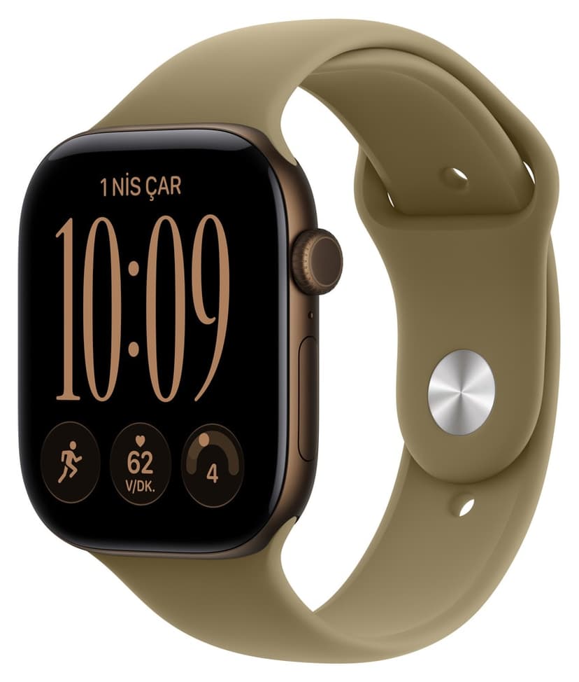 ساعت هوشمند Apple Watch Series 12 GPS 46mm آلومینیومی برنزی تیره بند اسپرت زیتونی M/L ساعت هوشمند Apple Watch Series 12 GPS 46mm آلومینیومی برنزی تیره بند اسپرت زیتونی M/L