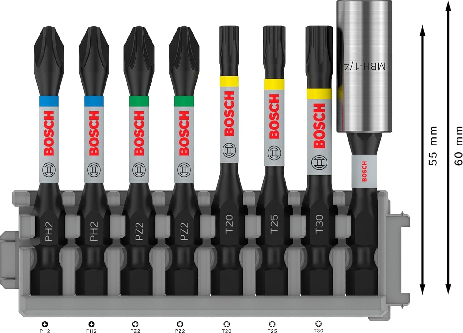 ست ۸ سرپیچ Bosch Professional مدل 2608522326 Impact Control T/PZ/PH 25 mm Pick and Click ست ۸ سرپیچ Bosch Professional مدل 2608522326 Impact Control T/PZ/PH 25 mm Pick and Click