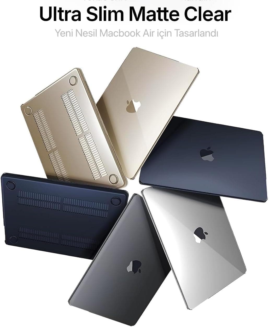 کاور محافظ سخت پلیکربنات MacBook Air 13.6 اینچ Minesk مدل M5 (A3449) M4 (A3240) M3 (A3113) M2 (A2681) مات خاکستری فضایی کاور محافظ سخت پلیکربنات MacBook Air 13.6 اینچ Minesk مدل M5 (A3449) M4 (A3240) M3 (A3113) M2 (A2681) مات خاکستری فضایی
