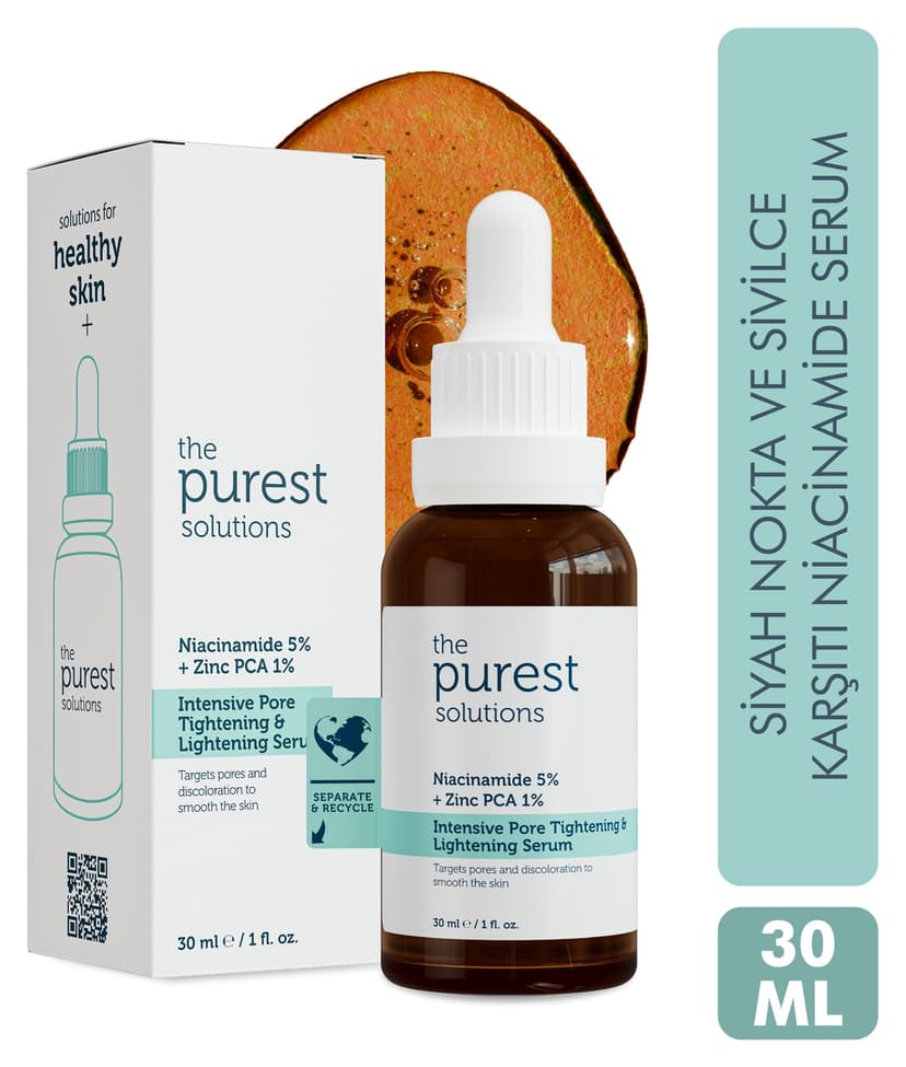سرم ضد منافذ و جوش سرسیاه The Purest Solutions با Niacinamide 5% و Zinc Pca 1% حجم 30 ML سرم ضد منافذ و جوش سرسیاه The Purest Solutions با Niacinamide 5% و Zinc Pca 1% حجم 30 ML