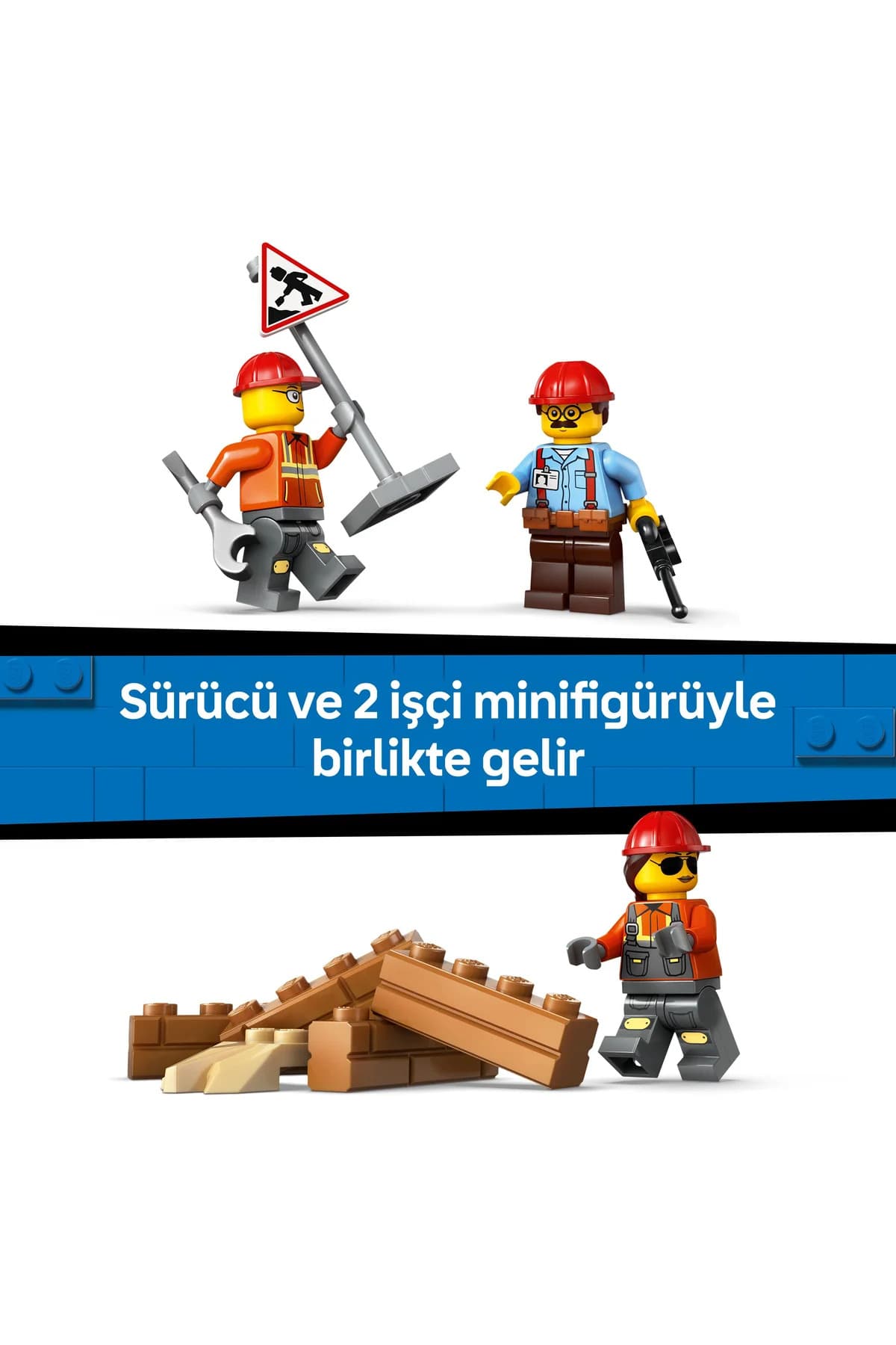 ست ساختنی بولدوزر زرد لگو City ۸+ مدل 60466 (682 قطعه) ست ساختنی بولدوزر زرد لگو City ۸+ مدل 60466 (682 قطعه)