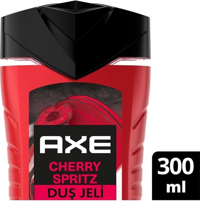ژل دوش سهکاره بدن، مو و صورت AXE با رایحه Cherry Spritz 300 ml ژل دوش سهکاره بدن، مو و صورت AXE با رایحه Cherry Spritz 300 ml