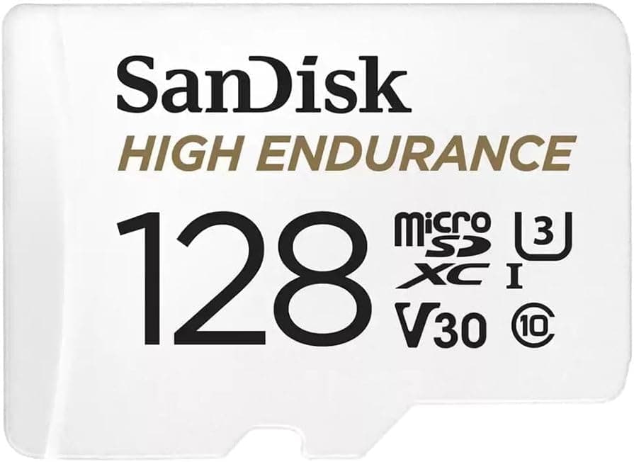 کارت حافظه microSDXC دوربین خودرو و امنیتی SanDisk با دوام بالا، همراه آداپتور، 128 GB، سرعت خواندن 100 MB/s، V30 کارت حافظه microSDXC دوربین خودرو و امنیتی SanDisk با دوام بالا، همراه آداپتور، 128 GB، سرعت خواندن 100 MB/s، V30