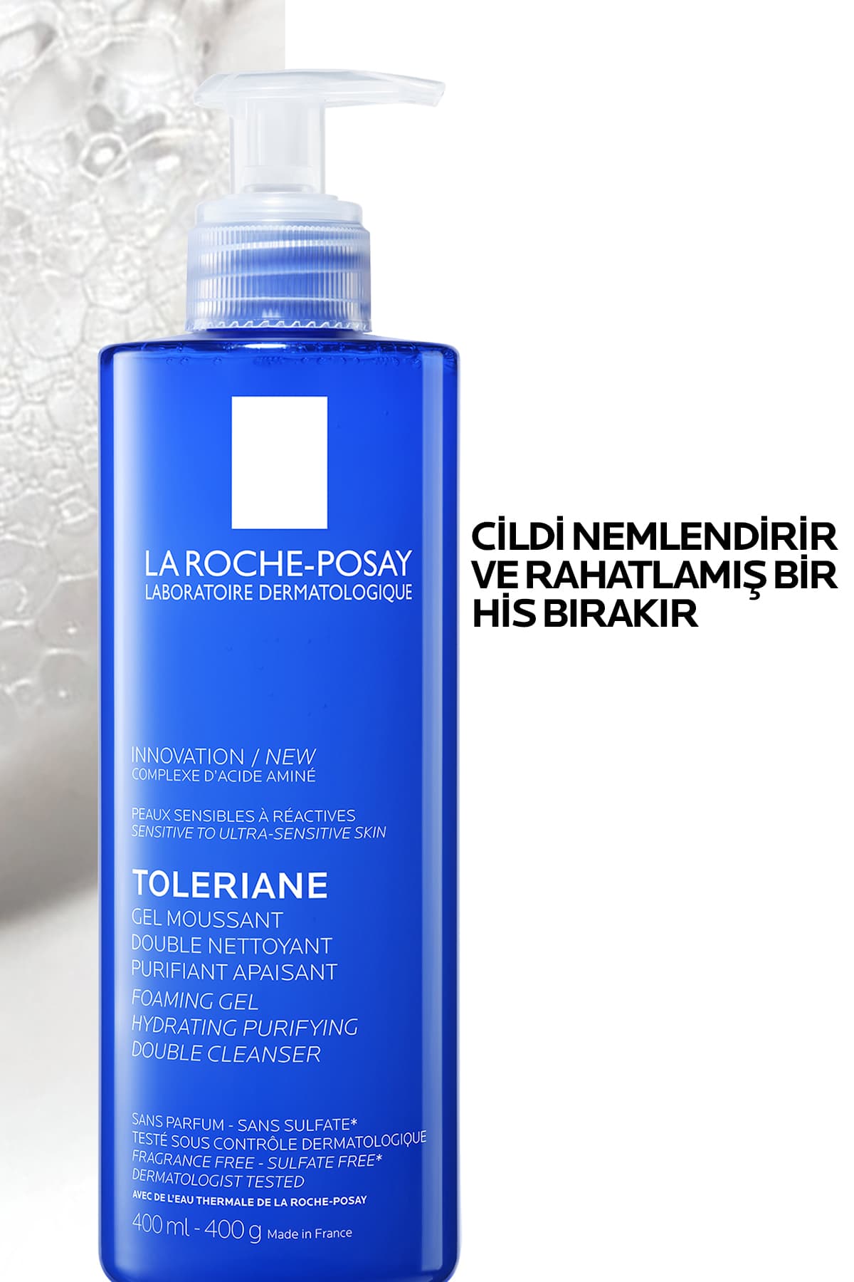 ژل پاککننده صورت برای انواع پوست La Roche Posay Toleriane با اثر مرطوبکنندگی 400 ml ژل پاککننده صورت برای انواع پوست La Roche Posay Toleriane با اثر مرطوبکنندگی 400 ml
