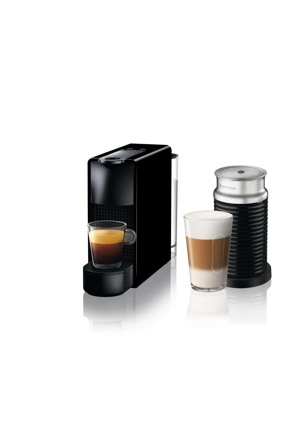 دستگاه قهوهساز مشکی Nespresso همراه با کفساز شیر مدل C35 Essenza Mini دستگاه قهوهساز مشکی Nespresso همراه با کفساز شیر مدل C35 Essenza Mini