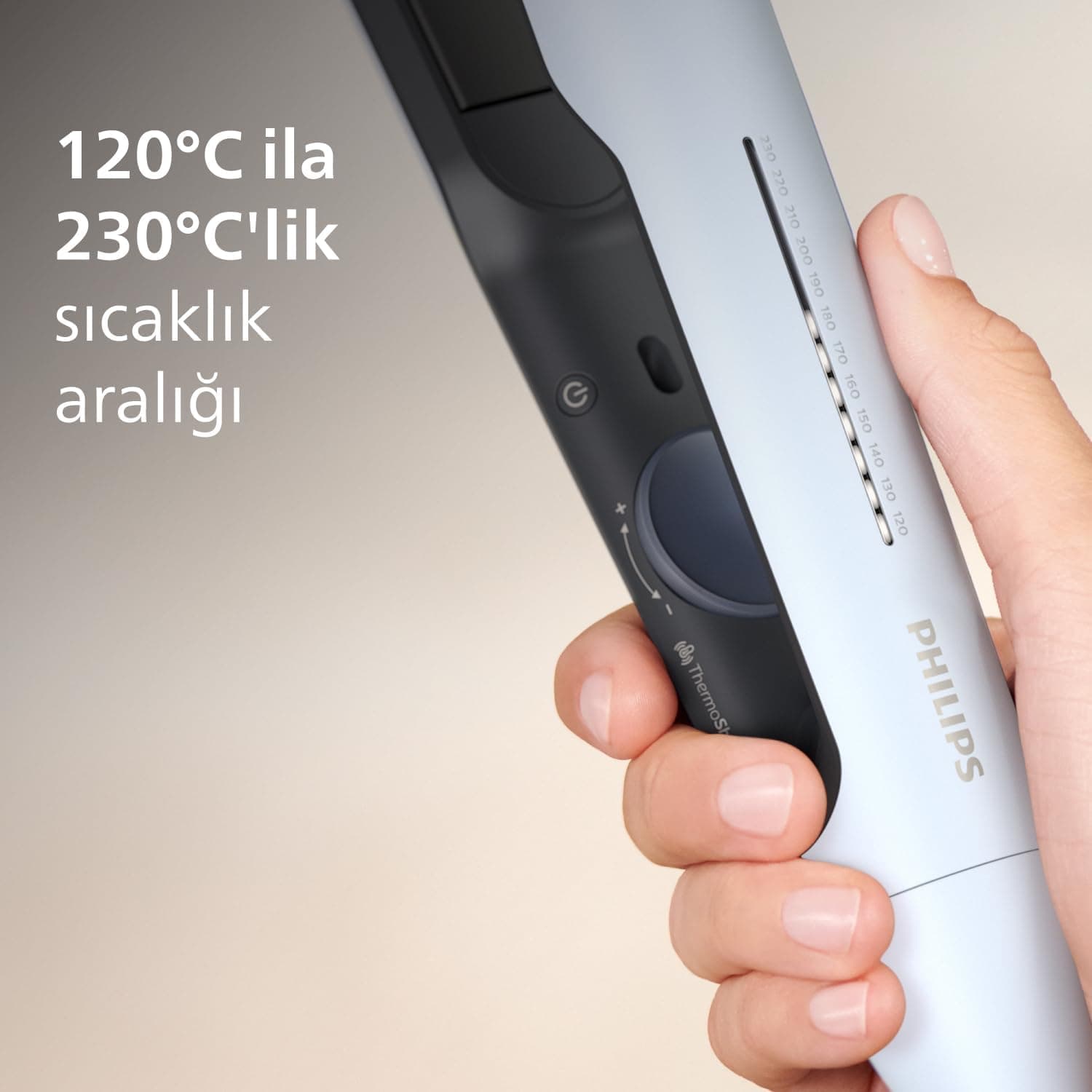 اتو مو PHILIPS با قابلیت فرکنندگی، صفحات روغن آرگان، ThermoShield و مراقبت یونی مدل BHS520/00 اتو مو PHILIPS با قابلیت فرکنندگی، صفحات روغن آرگان، ThermoShield و مراقبت یونی مدل BHS520/00