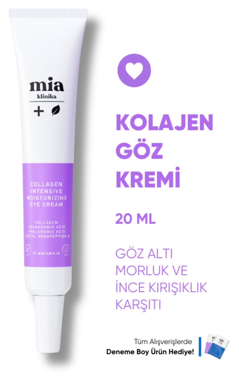 مراقبت دور چشم mia klinika پپتیدی برای حلقه تیره و خطوط ریز مراقبت دور چشم mia klinika پپتیدی برای حلقه تیره و خطوط ریز