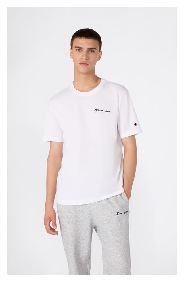 تیشرت آستین کوتاه مردانه Champion سفید مدل 221798-WW001 تیشرت آستین کوتاه مردانه Champion سفید مدل 221798-WW001